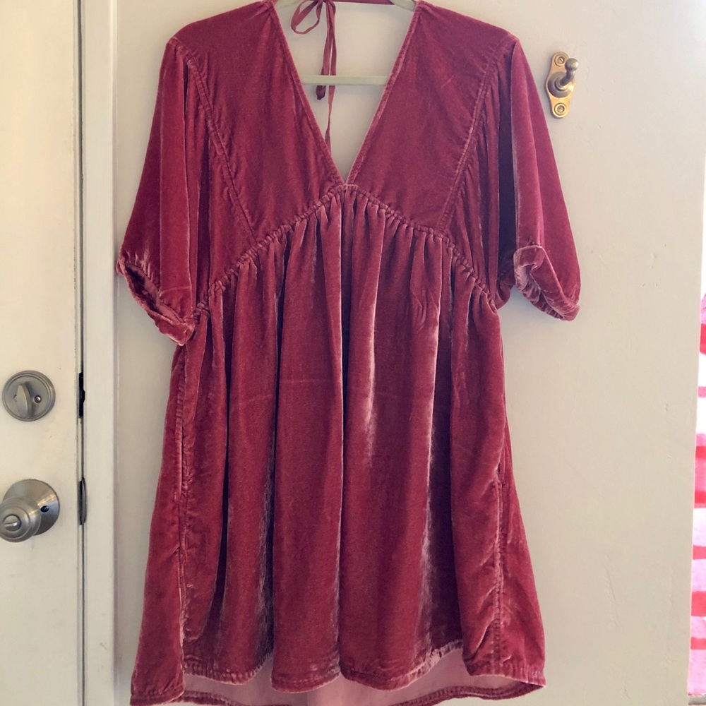 Free People Ivy Velvet Mini Dress